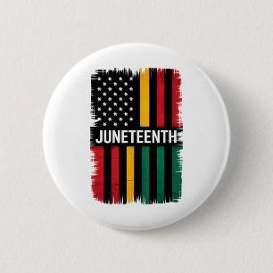 Badge Rond 5 Cm Juneteenth 1865 Histoire des Noirs Fierté Afro-Amé