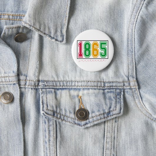 Badge Rond 5 Cm Juneteenth - Histoire des Noirs (En situation)