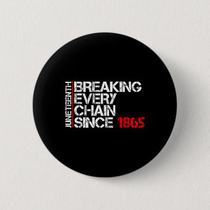 Badge Rond 5 Cm Junetten Briser chaque chaîne Black Power Ados G