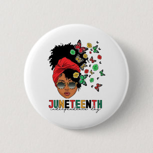 Badge Rond 5 Cm Junetten Histoire Liberté Papillon Melanie Black