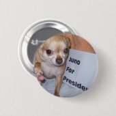 Badge Rond 5 Cm Juno pour le président (Devant & derrière)