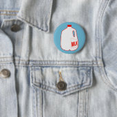 Badge Rond 5 Cm Jus de lait (En situation)