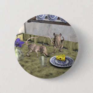 Badge Rond 5 Cm Jus de souris d'éléphant