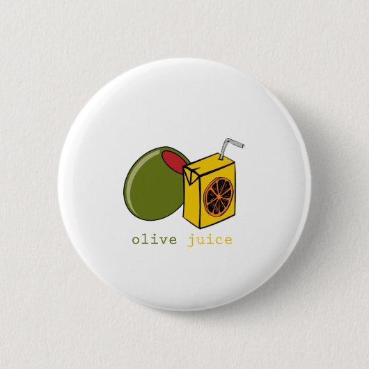 Badge Rond 5 Cm Jus olive (Devant)
