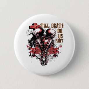 Badge Rond 5 Cm Jusqu'à ce que la mort nous sépare Essentiel - Éff