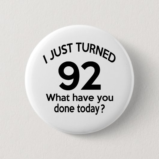 Badge Rond 5 Cm Juste 92 tournés (Devant)