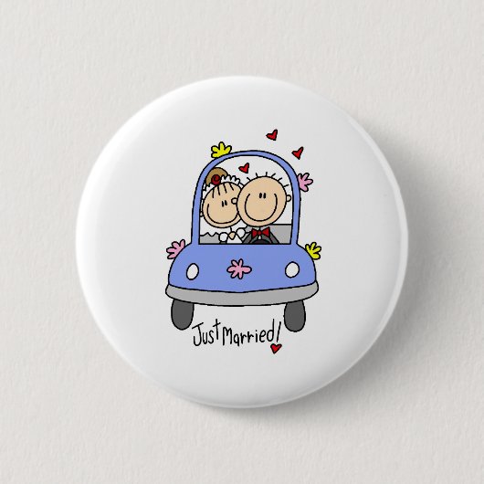 Badge Rond 5 Cm Juste bouton marié (Devant)