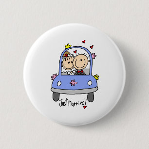 Badge Rond 5 Cm Juste bouton marié