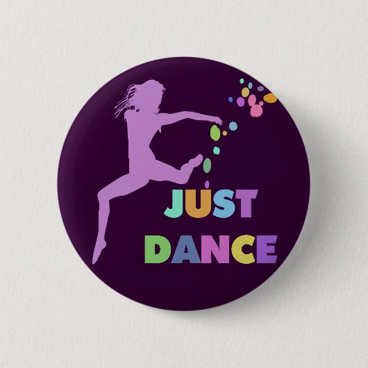 BADGE ROND 5 CM JUSTE DANSE (Devant)