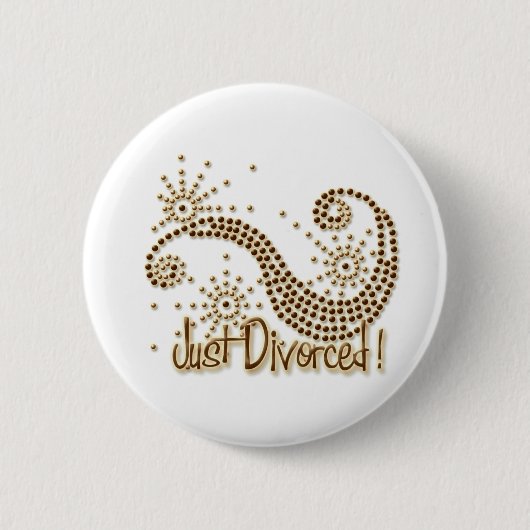 Badge Rond 5 Cm Juste divorcé (Devant)