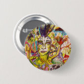 Badge Rond 5 Cm Juste étrange (Devant & derrière)