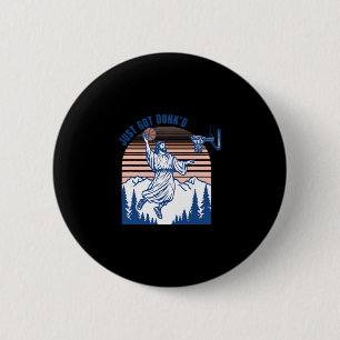 Badge Rond 5 Cm Juste Got Dunk Christian Joue Sketll Religieux S