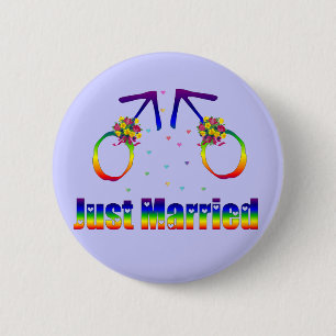 Badge Rond 5 Cm Juste homosexuels mariés