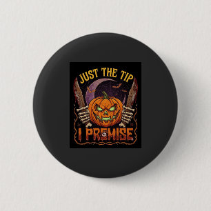 Badge Rond 5 Cm Juste le bout Prémisse Halloween Citrouille Coutea