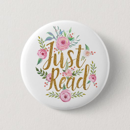 Badge Rond 5 Cm Juste lu (Devant)