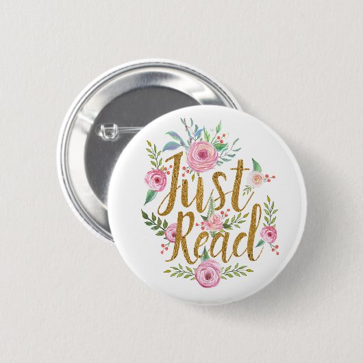 Badge Rond 5 Cm Juste lu (Devant & derrière)