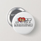 Badge Rond 5 Cm Juste marié (Devant & derrière)