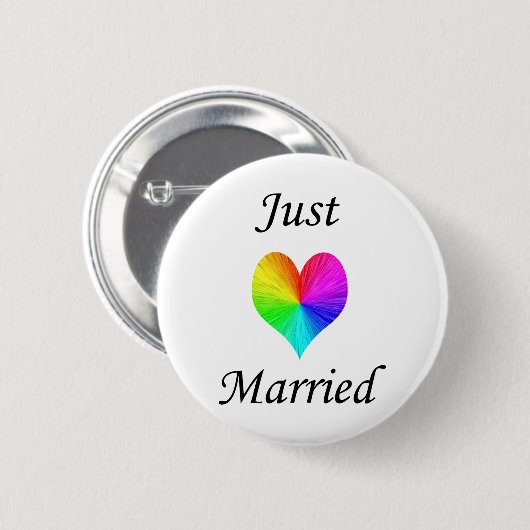 Badge Rond 5 Cm Juste marié (Devant & derrière)