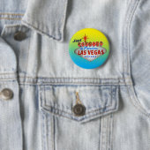Badge Rond 5 Cm Juste marié à Vegas Button (En situation)