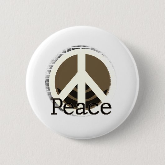 Badge Rond 5 Cm Juste paix (Devant)