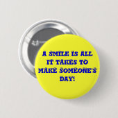 Badge Rond 5 Cm Juste sourire, ok ? (Devant & derrière)