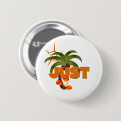 Badge Rond 5 Cm JUSTE tropical marié (Devant & derrière)