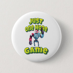 Badge Rond 5 Cm Juste Un Jeu De Plus Robot Moderne Avec Arme