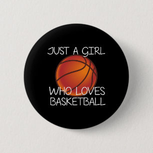 Badge Rond 5 Cm Juste Une Fille Qui Aime Basketball Sport Ball Jou