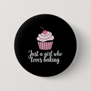 Badge Rond 5 Cm Juste Une Fille Qui Aime Cuire Des Cupcakes Boulan