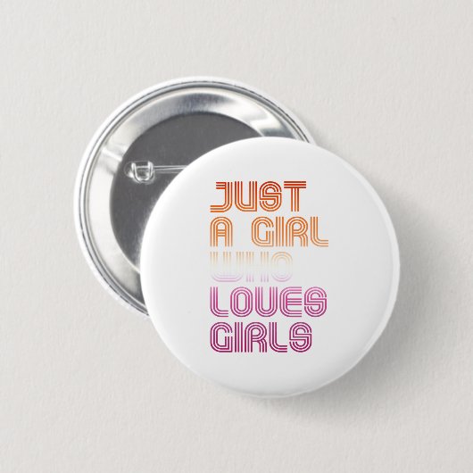 Badge Rond 5 Cm Juste une fille qui aime les filles (Devant & derrière)
