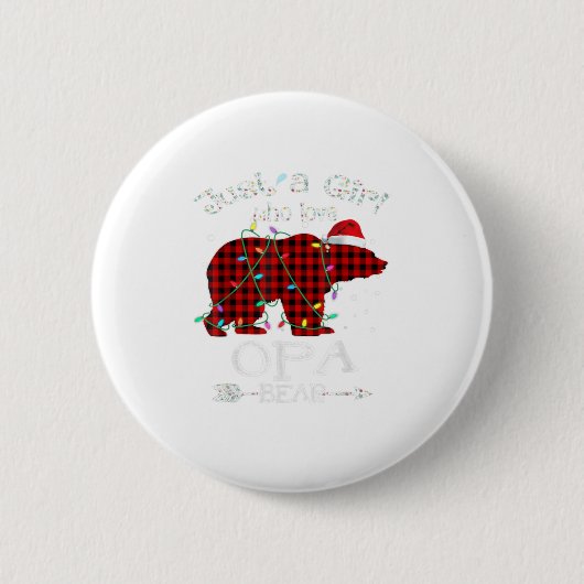 Badge Rond 5 Cm Juste Une Fille Qui Aime L'Ours Opa - Christm (Devant)