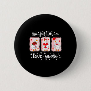 Badge Rond 5 Cm Juste une oie d'amour drôle Saint Valentin Mignonn