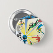 Badge Rond 5 Cm Justice League of America Numéro 12 - Juin (Devant & derrière)