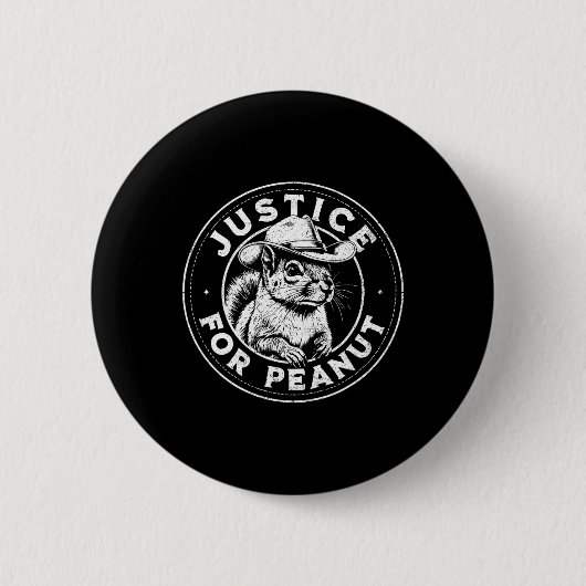 Badge Rond 5 Cm Justice Pour L'Arachide L'Écureuil - P’nut Pnut Pe (Devant)
