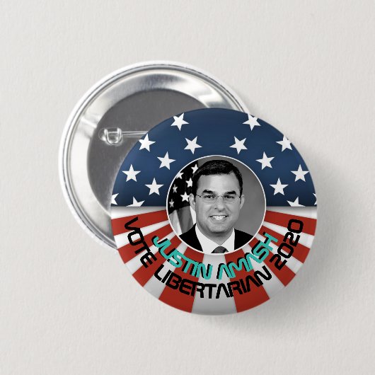 Badge Rond 5 Cm Justin Amash 2020 (Devant & derrière)