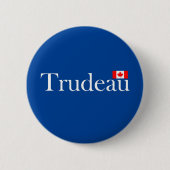 Badge Rond 5 Cm Justin Trudeau Drapeau officiel canadien Couleur f (Devant)