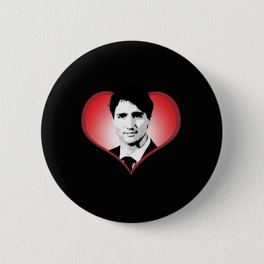 Badge Rond 5 Cm Justin Trudeau Heart -.png (Devant)