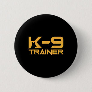 Badge Rond 5 Cm K-9 K9 Entraîneur de chiens Police Sécurité Hallow