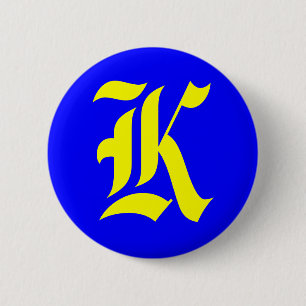 BADGE ROND 5 CM K - ANCIEN ANGLAIS