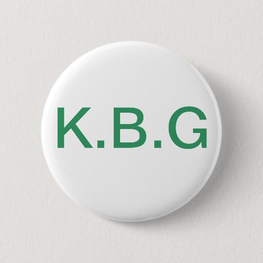 Badge Rond 5 Cm K.B.G. Bouton (Devant)