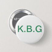 Badge Rond 5 Cm K.B.G. Bouton (Devant & derrière)