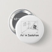 Badge Rond 5 Cm K en isolation (Devant & derrière)