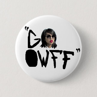 Badge Rond 5 Cm k RIZZ INDIQUE que "DISPARAISSENT OwFF "
