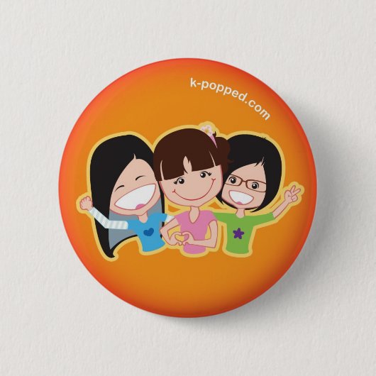 Badge Rond 5 Cm K-sauté ! Bouton de trio (Devant)