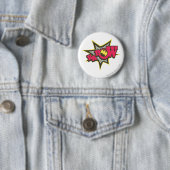 BADGE ROND 5 CM KA-POW (En situation)