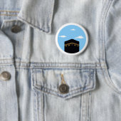 Badge Rond 5 Cm Kaaba Masjid al-Haram - Journée (En situation)
