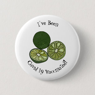 Badge Rond 5 Cm Kaffir lime cartoon illustration