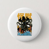 Badge Rond 5 Cm Kaiju Cthulhu (Devant)
