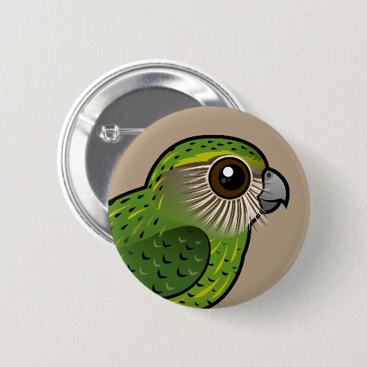 Badge Rond 5 Cm Kakapo de Birdorable (Devant & derrière)