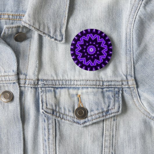 Badge Rond 5 Cm Kaledoscope violet (En situation)